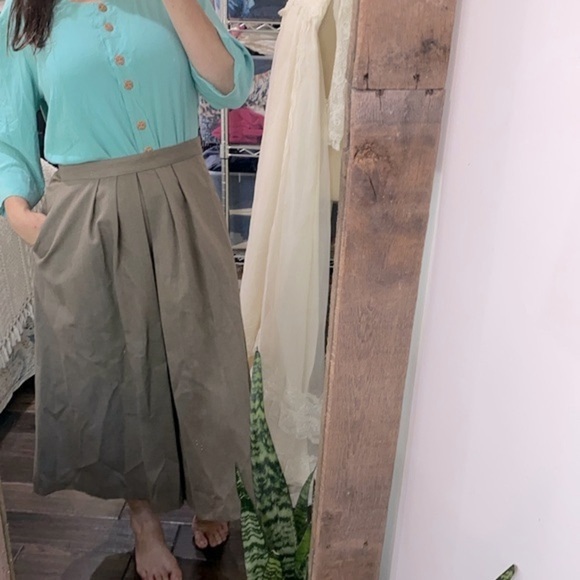 Vintage pleated wool skirt size 14 new with tags - Picture 1 of 7